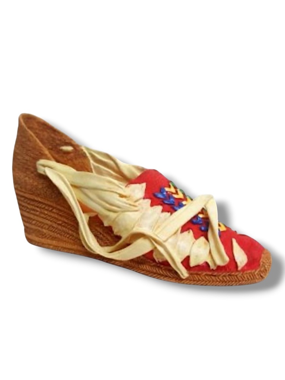 Just The Right Shoe Vintage Espadrille Pacha Collectible Mini High Heel Shoe